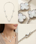 Silver Quatrefoil Necklace